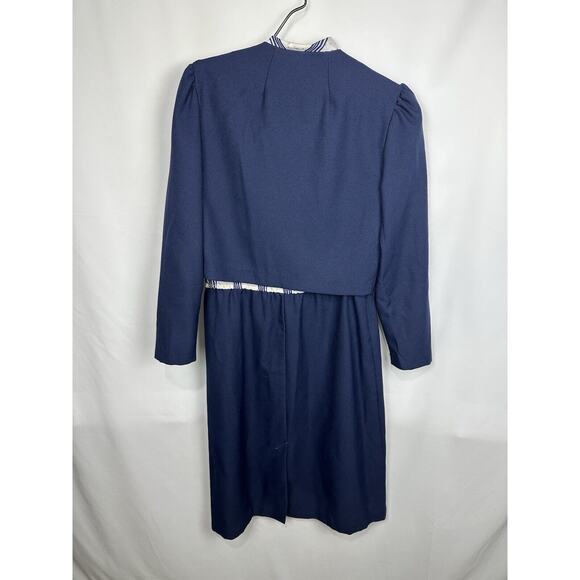Vintage John’s Girl Inc 1970s Professional Wear Dress With Blazer - Picture 5 of 7